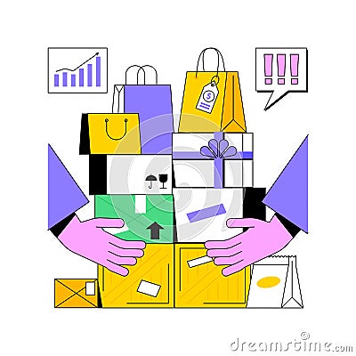 Overconsumption abstract concept vector illustration. Vector Illustration