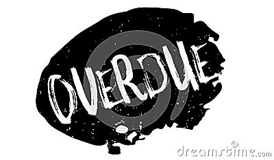 Overdue rubber stamp Vector Illustration