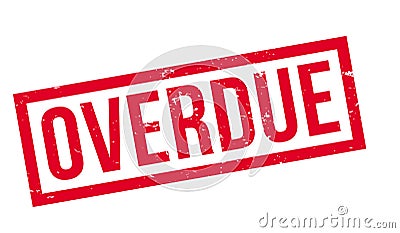 Overdue rubber stamp Vector Illustration