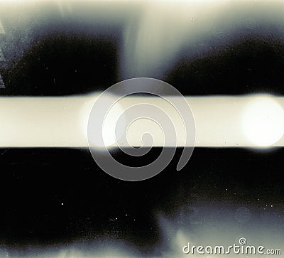 Overexposed medium format film frame Stock Photo