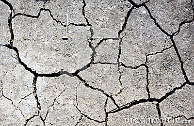 Cracked Dry Mud Pattern Stock Photo