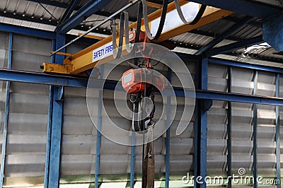 Overhead Crane Stock Photo