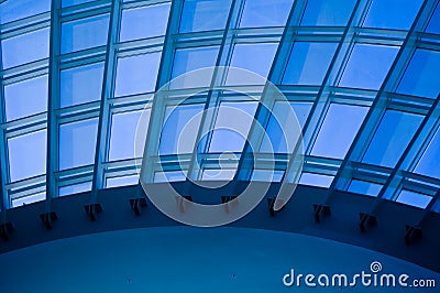 Overhead skylight window Stock Photo