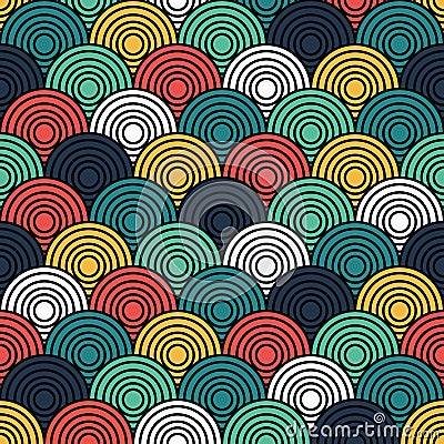 Overlap Circle Pattern Stock Photo