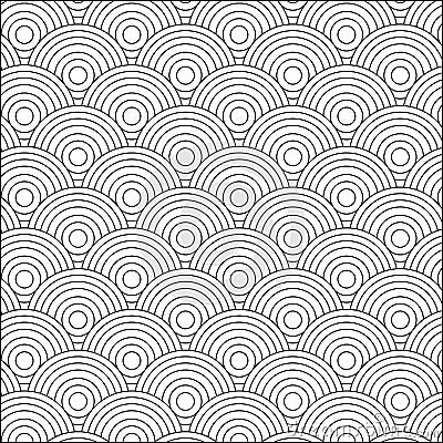 Overlapping circles pattern Vector Illustration