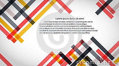 Overlapping colored lines of varying transparency. Vector Illustration