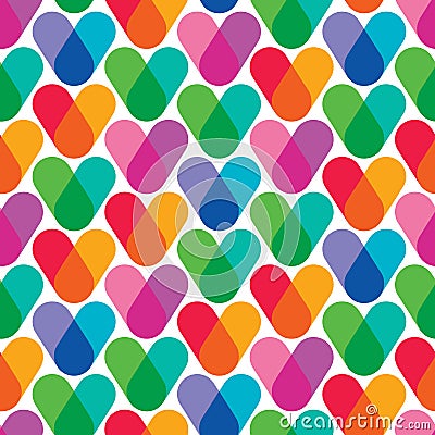 Overlapping colors. Colorful seamless pattern Stock Photo