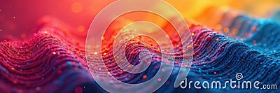 Overlapping, thin stitch lines create a soft woven effect , clean, calm, white Stock Photo