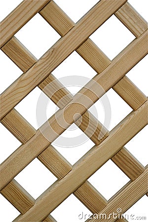 Overlapping wooden fence Stock Photo