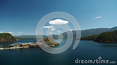 Overlook Lige Peninsula in lugu Lake Stock Photo