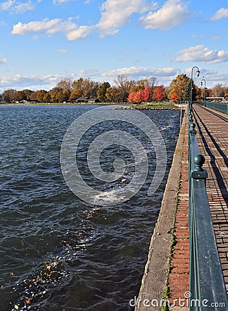 Overlooking the North end of Owasco Lake Stock Photo