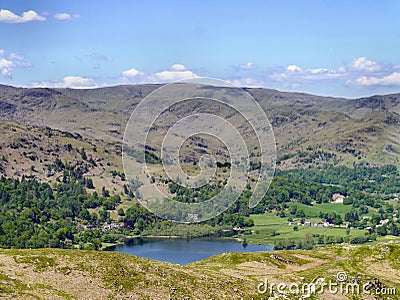 Overlooking Grasmere, Lake District Stock Photo