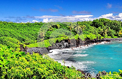 Overlooking Hawaii Stock Photo