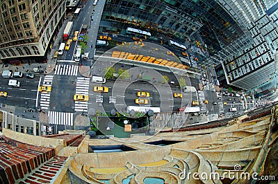 Overlooking Madison Avenue Stock Photo