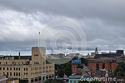 Overlooking Rochester NY'S City Skyline Editorial Stock Photo