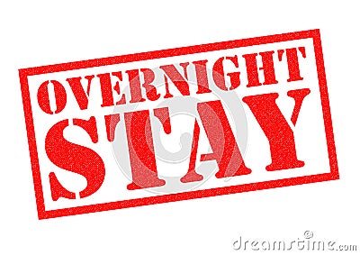 OVERNIGHT STAY Stock Photo