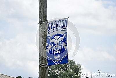 Overton High School Banner, Memphis, TN Editorial Stock Photo