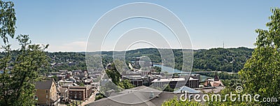 Overview of City of Morgantown WV Stock Photo