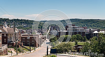 Overview of City of Morgantown WV Stock Photo