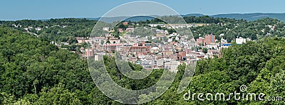 Overview of City of Morgantown WV Stock Photo