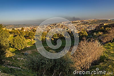 Overview of the old town of Fes Stock Photo