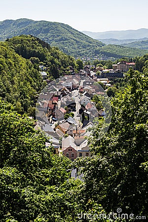 Overview of Stramberk city in Czech Republic Editorial Stock Photo