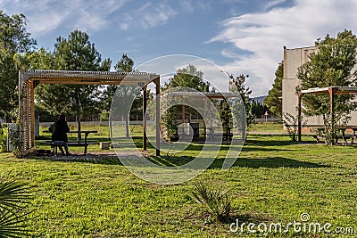 Overview of the university campus, UIB Editorial Stock Photo