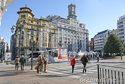 Oviedo, Asturias, Spain. Editorial Stock Photo