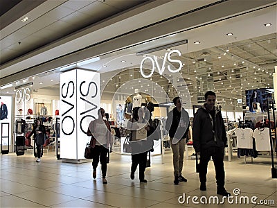 OVS fashion store in Rome Editorial Stock Photo