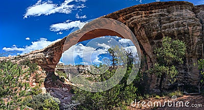 Owachomo bridge in Natural Bridges National Monument Utah USA Stock Photo