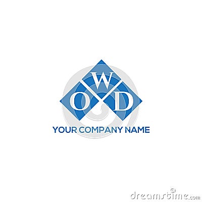 OWD letter logo design on white background. OWD creative initials letter logo concept. OWD letter design Vector Illustration