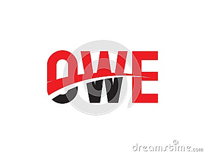 OWE Letter Initial Logo Design Vector Illustration Vector Illustration