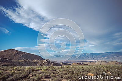 Owens Valley landscape Stock Photo