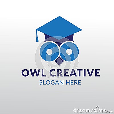 Owl creative Logo design template vector Vector Illustration