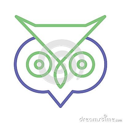 Owl Isolated Vector icon that can be easily modified or edited Vector Illustration