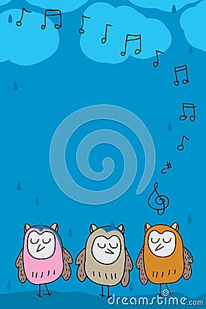 Owl let it be Vector Illustration