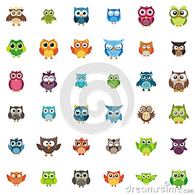 Owl logo design Stock Photo