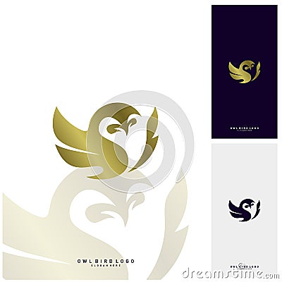 Owl Logo Design Template Vector. Bird logo Concept Vector Vector Illustration