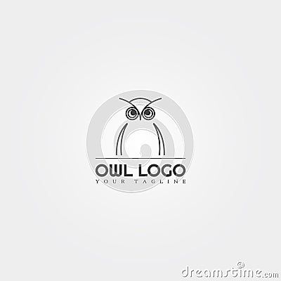 Owl logo template, modern vector logo for business corporate, creative symbol design , icon, element, illustration Vector Illustration