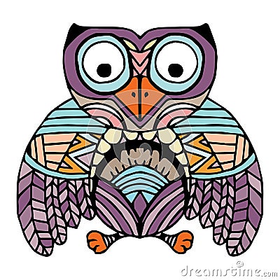 Owls Vector, Owls, coloring book for adult, Illustration Doodle Vector Vector Illustration