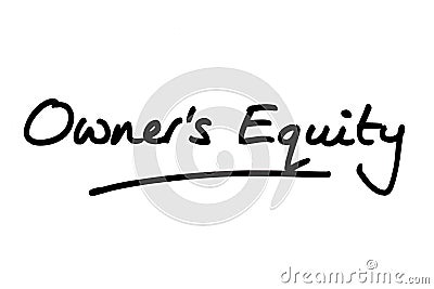 Owners Equity Stock Photo