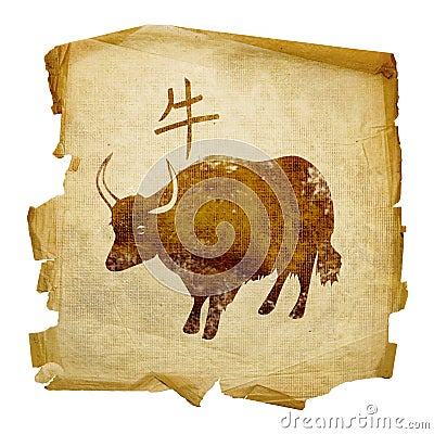 Ox Zodiac icon Stock Photo