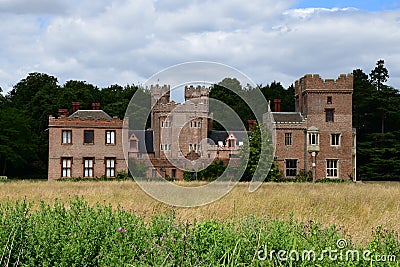 Oxburgh Hall, Oxborough near Kings Lynn, Norfolk, England, UK Editorial Stock Photo