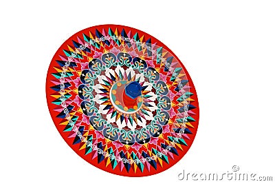 Oxcart Wheel - Monteverde Costa Rica Stock Photo