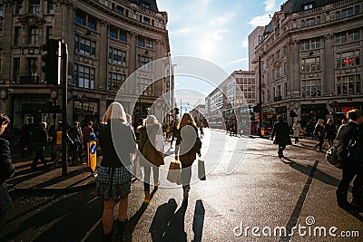 Oxford Street, London, 13.05.2014 Editorial Stock Photo