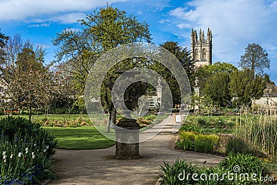 Oxford, UK - 30 April 2016: University of Oxford Botanic gardens Editorial Stock Photo