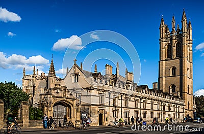 The Magdalen College in Oxford. Editorial Stock Photo