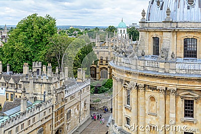 Oxford, United Kingdom - August 21, Radcliffe Camera on August 2 Editorial Stock Photo