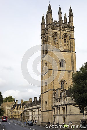 Magdalen College Medieval Building in Oxford Editorial Stock Photo
