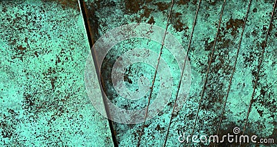 Oxidized copper texture Stock Photo